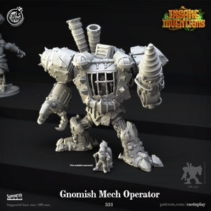 Gnomish Mech for Dungeons and Dragons | Pathfinder