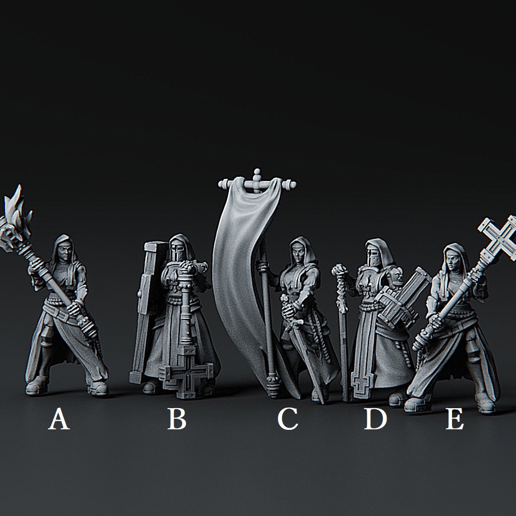 Battle Nuns for Dungeons and Dragons Pathfinder Etsy