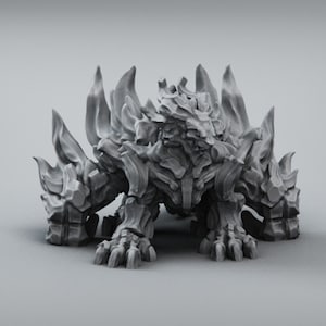 Iron Dragon miniature for Dungeons and Dragons