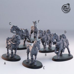 Horse miniature for Dungeons and Dragons