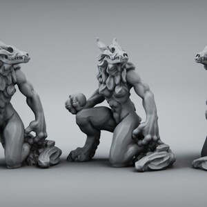 Hell Wolf - Bone Miniatur für Dungeons and Dragons