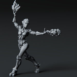 Warforged Caster miniature for Dungeons and Dragons | Pathfinder