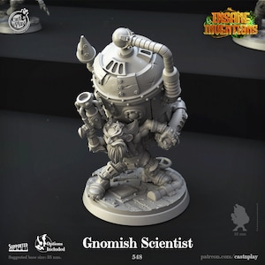 Gnomish Scientist for Dungeons and Dragons | Pathfinder