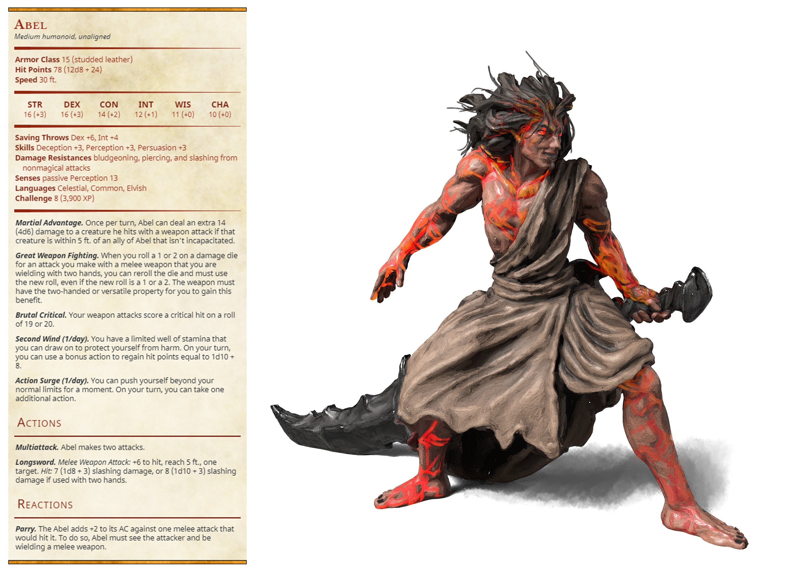 SCP-076-2 abel Model for Dungeons and Dragons -  Australia