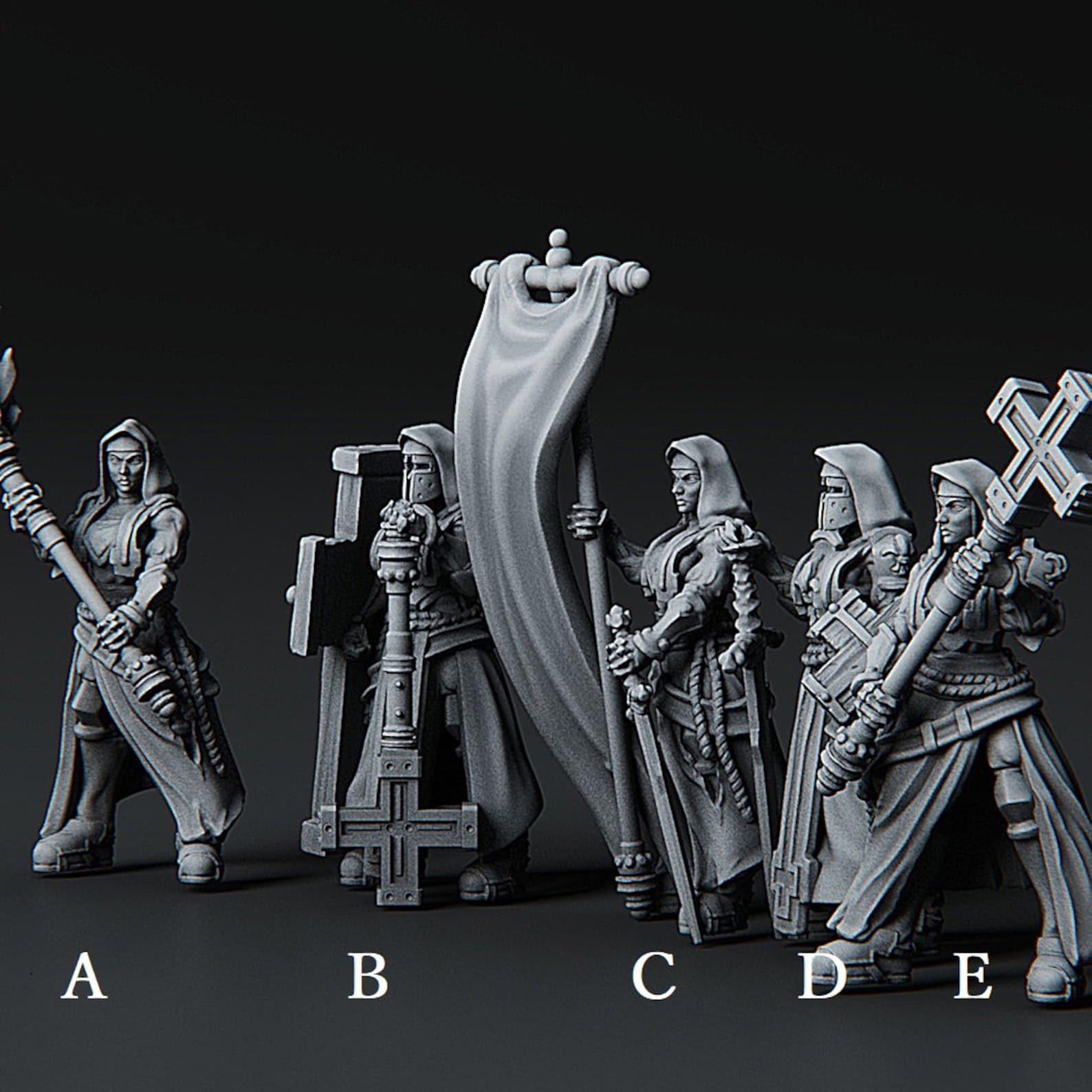 Battle Nuns for Dungeons and Dragons Pathfinder Etsy