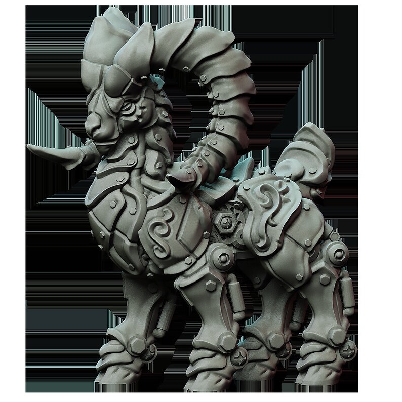 Steel Defender Ram miniature for Dungeons and Dragons | Etsy