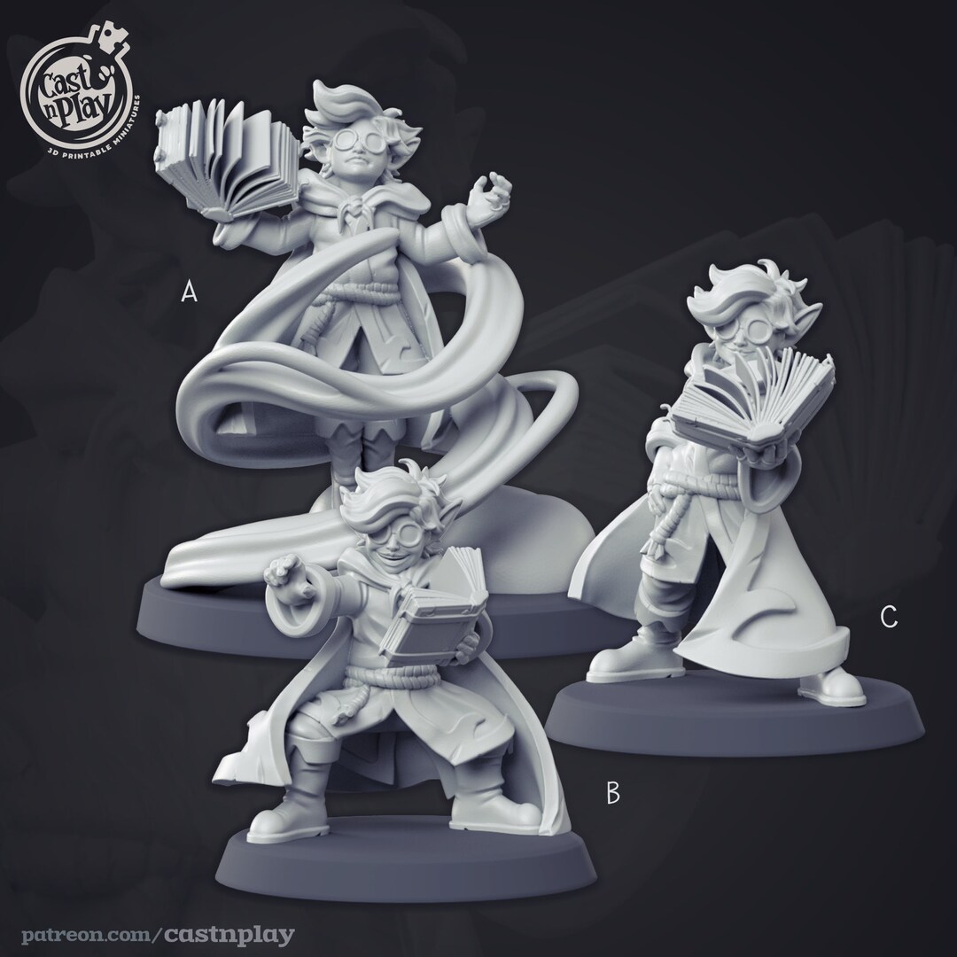 Apprentice Wizard Miniature for Dungeons and Dragons - Etsy