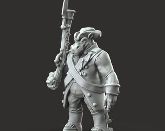 Modelos de Giff Riflemen para Dragones y Mazmorras