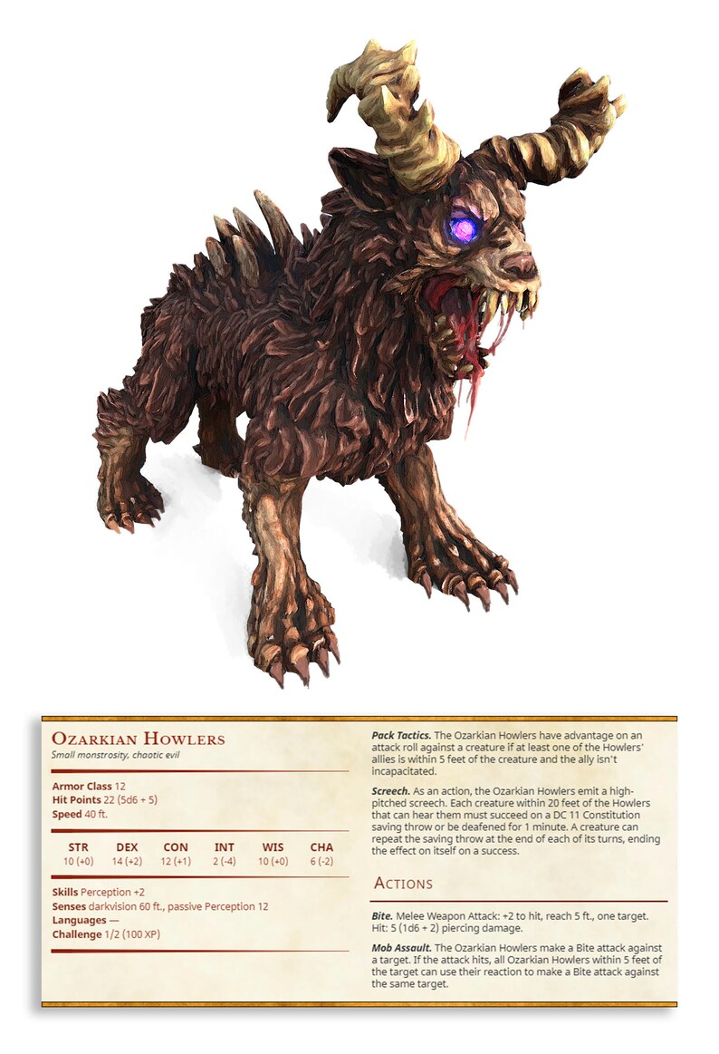 Howler Armor Ozarkian Howlers by Printed Obsession - Etsy