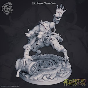 Ratmen Ogre &quot;Karros Terrorfreak&quot; miniature for Dungeons and Dragons | Pathfinder