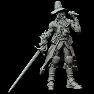 Witch Hunter miniature for Dungeons and Dragons