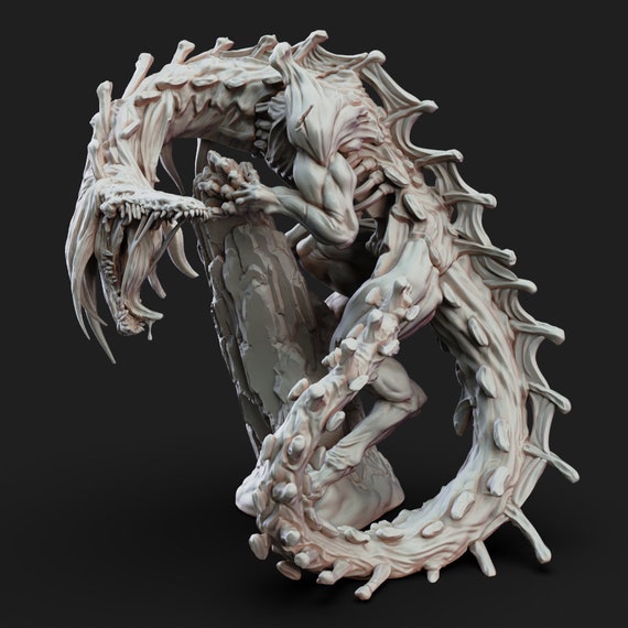 Scp-682 Hard To Destroy Reptile 6 Figurine Scp Foundation 682