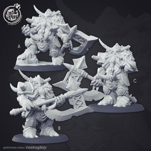 Figurine de commandant nain pour Donjons et Dragons