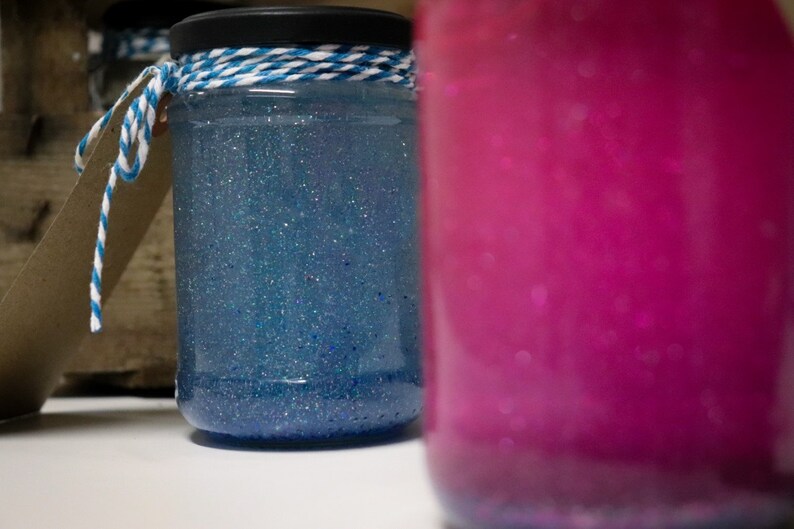 The Calm Jar With Guide Personalised Recycled Materials Sensory Jar