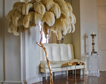 feather tripod floor lamp