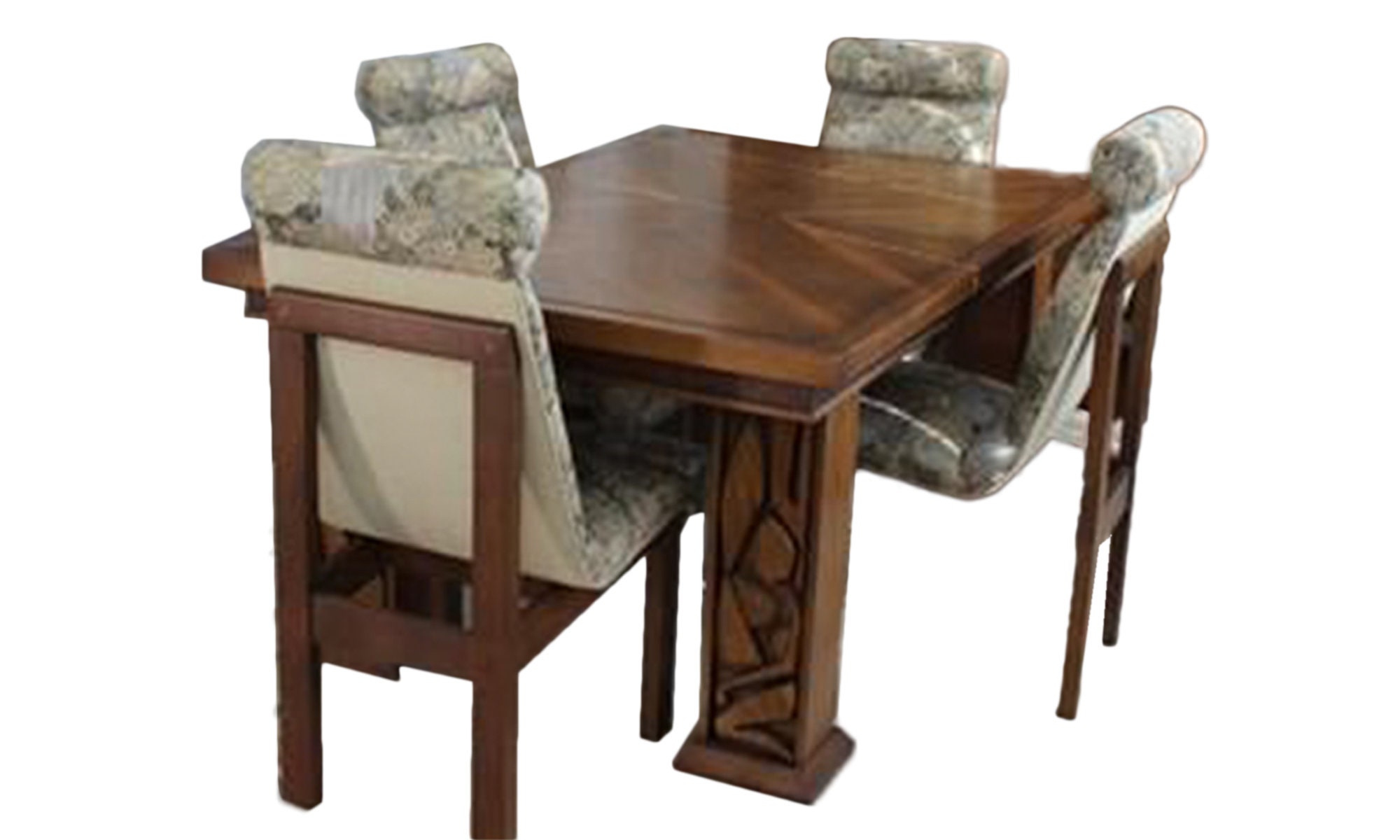 Set de seis sillas de comedor de nogal de mediados de siglo | Etsy