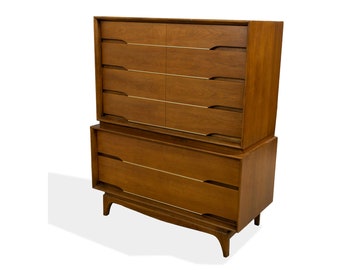 Kent Coffey FORUM Collection Five-Drawer Highboy Dresser Gentlemans Chest