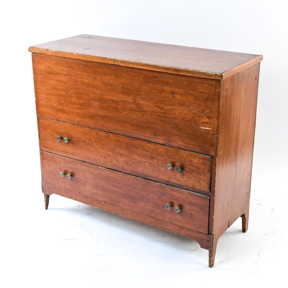 Antique Poplar Mule Chest Dresser Etsy UK