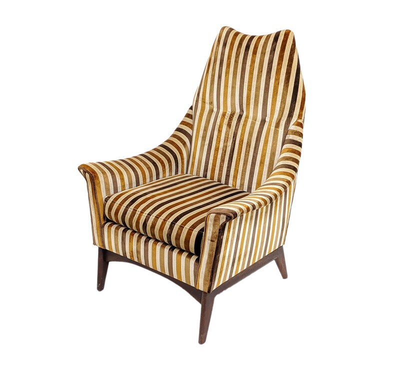 On Hold Mid Century Tall Lounge Chair in Adrian Pearsall Etsy