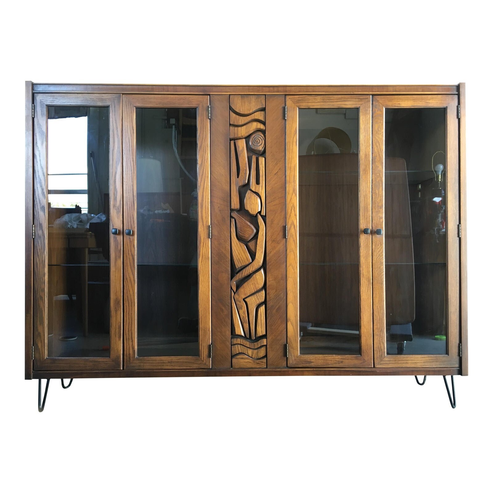 MidCentury Brutalist Bookshelf by United Furniture Company Etsy