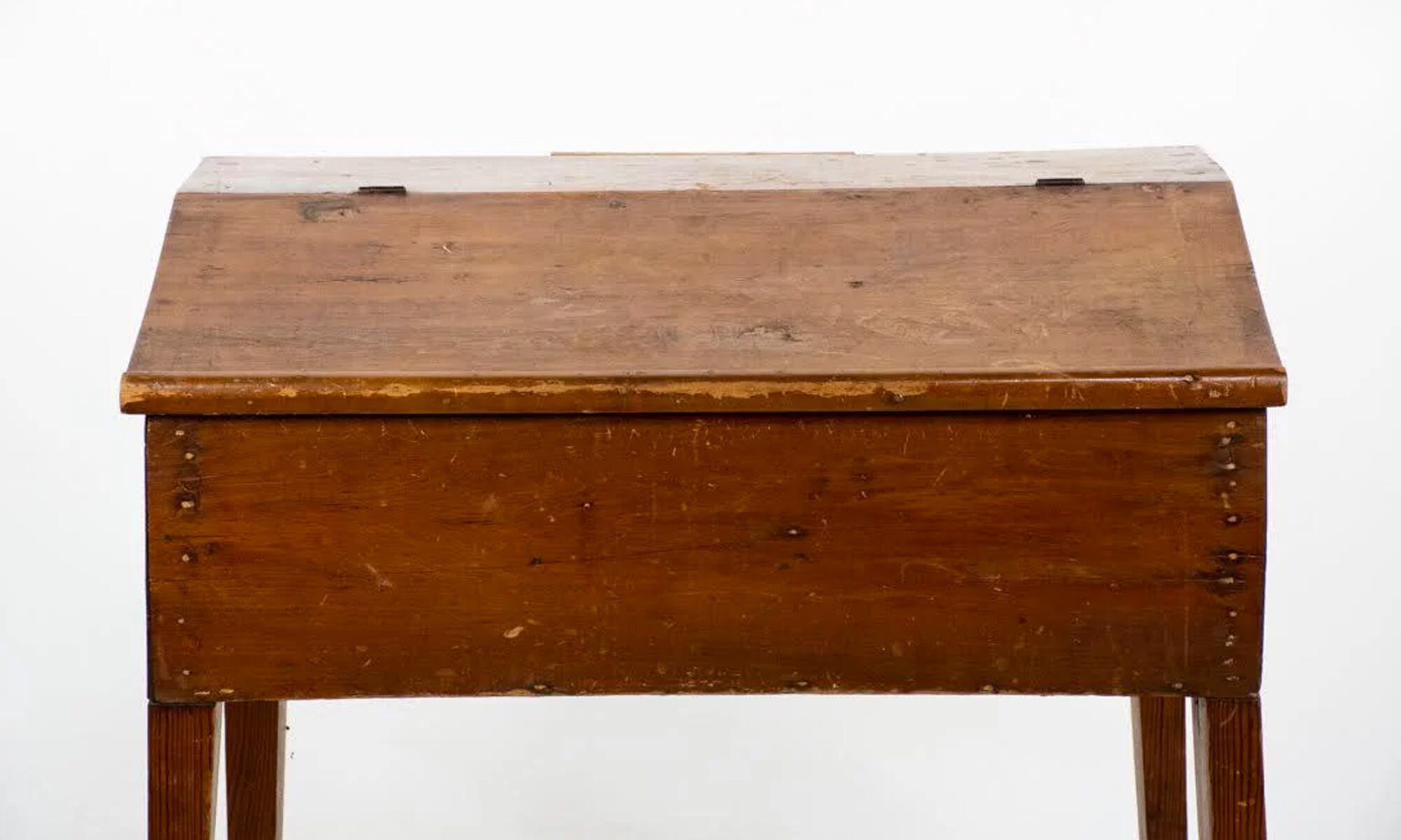 Antique Primitive Solid Pine Flip Top Desk Etsy