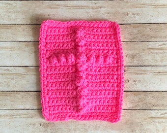 Crocheted pocket prayer cloth/prayer square