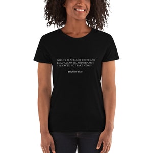 What&#39;s Black and White and Read All Over Short-Sleeve Women&#39;s short sleeve t-shirt