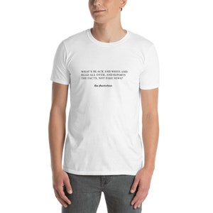 What&#39;s Black and White and Read All Over Short-Sleeve Unisex T-Shirt