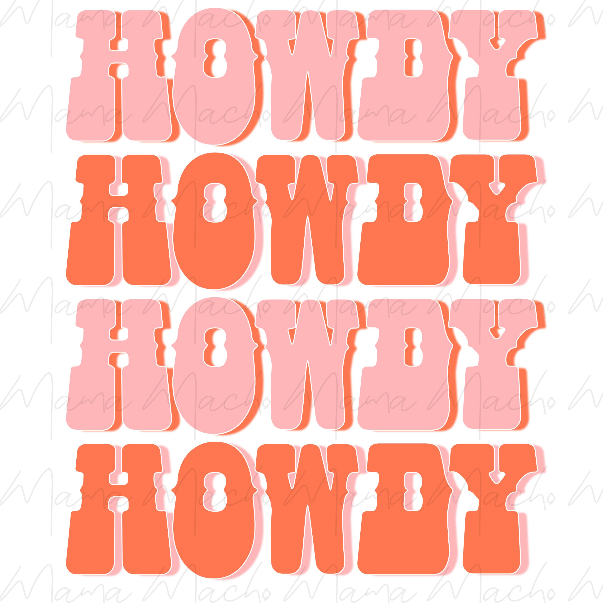 Howdy PNG Digital Print PNG Western PNG Pink Western | Etsy