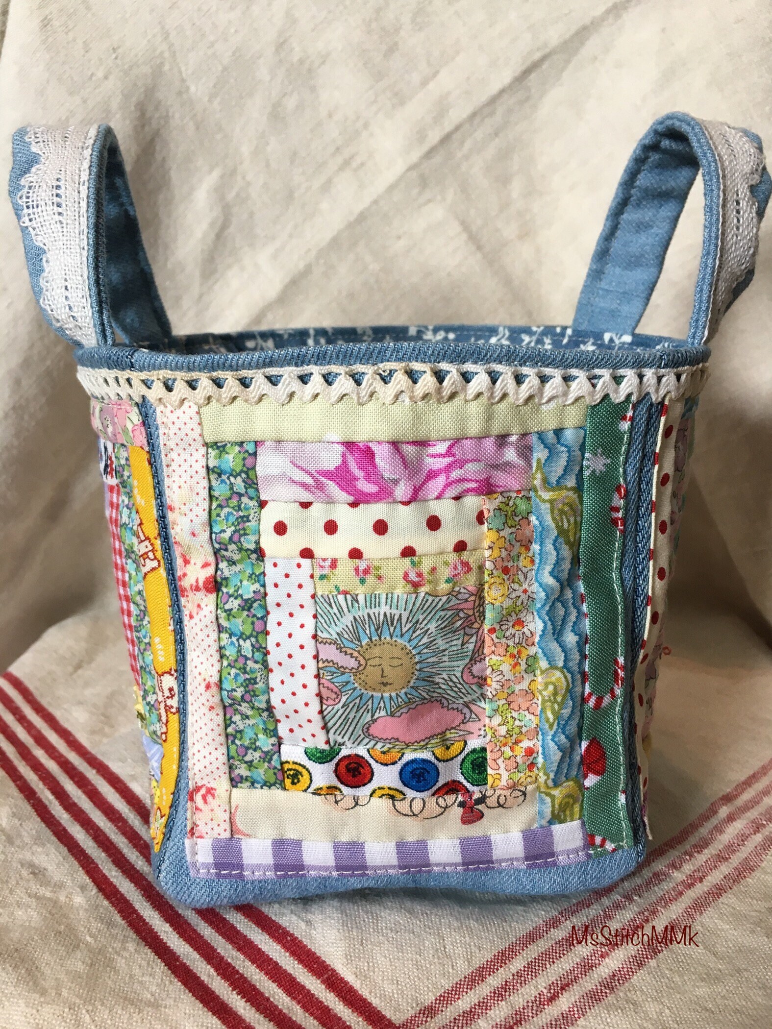 Handmade patchwork little bag Etsy