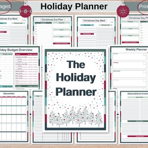 Holiday Planner Bundle / Printable / Christmas Planner / Gift Tracker /Holiday Budget Overview