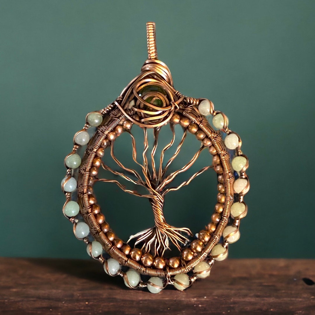 Artisan Made Unique Copper Tree of Life Pendant - Etsy