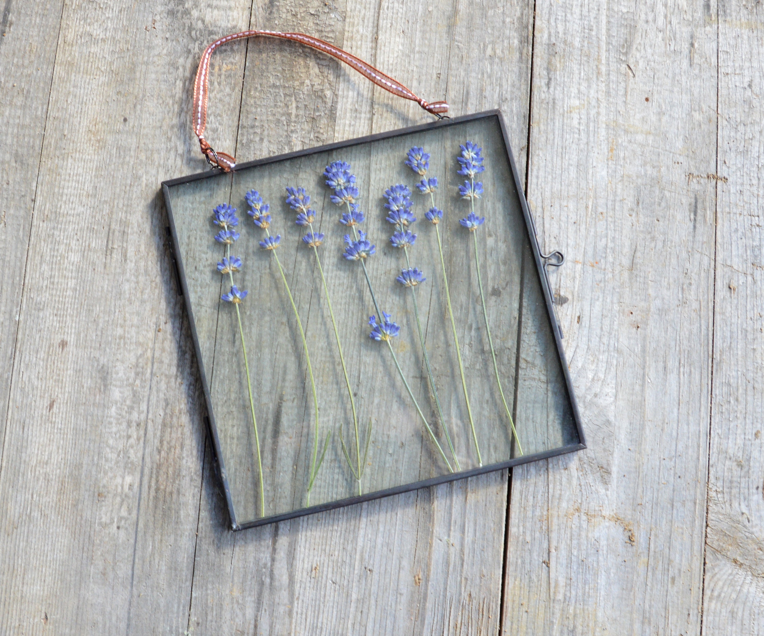 Décoration Murale de Fleurs Pressées, Décoration Intérieure à La Lavande