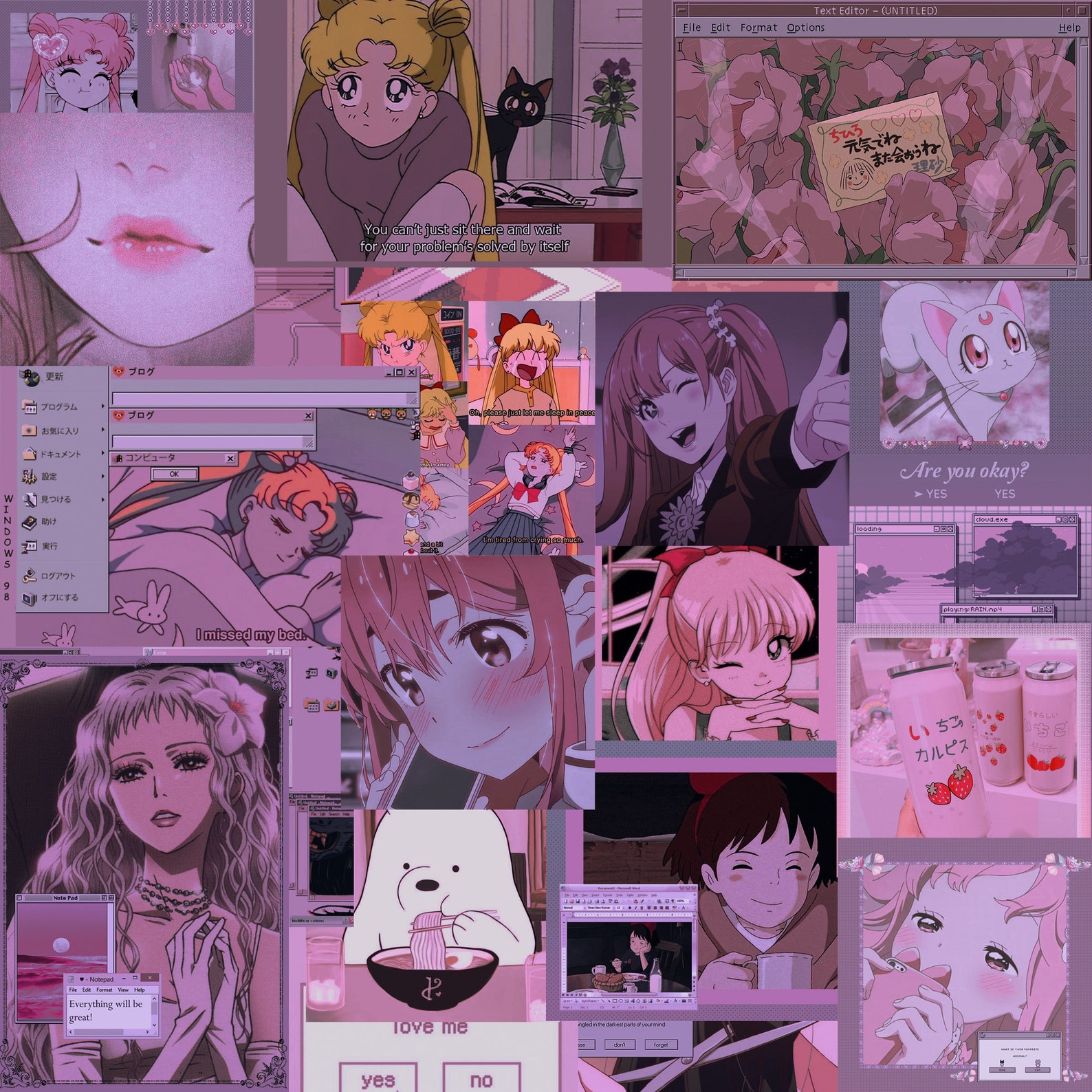 50PCS Anime Wall Collage Kit Kawaii Wall Art Aesthetic Room Etsy