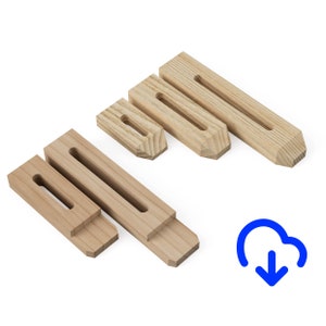 CNC Clamps, Hold Clamps for CNC Router + Digital Plans + CNC Files for Industrial, Shapeoko, or X-Carve Router + Strap Clamps