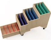 Shop Storage Cart for Woodworking - Digital Woodworking Plans + Fusion 360 and CNC DXF Files for Shop Organization