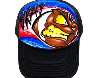 Custom Airbrush Trucker Hat: Personalized Graffiti Snapback
