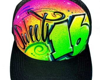 Custom Airbrushed Trucker Hat: DIY Streetwear Quote Hat
