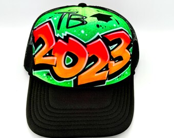 Custom Airbrushed Trucker Hat: DIY Graffiti Art Hat