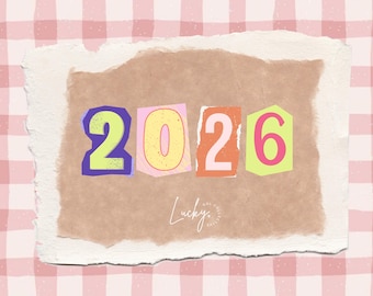 2026 Calendar Template Digital Download