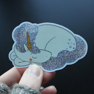 Sparkly Unicorn - Vinyl sticker
