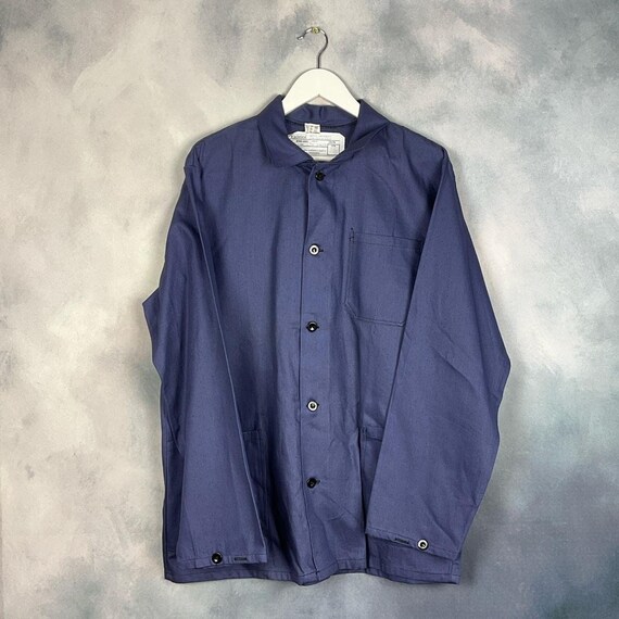 Vintage French style chore coat bleu de travail a… - image 1