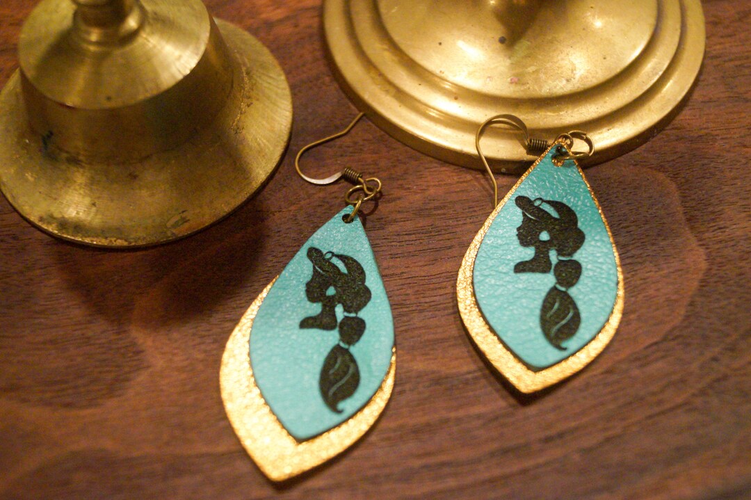 Disney's Princess Jasmine Earrings Etsy