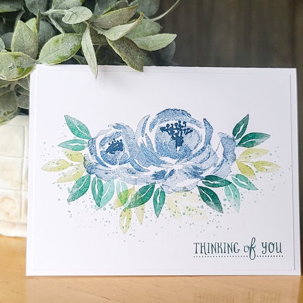 Stampin' Up! Thinking of You Card - Handmade Card - Hand Stamped Card - Nature Card - Floral Card - Blank Card