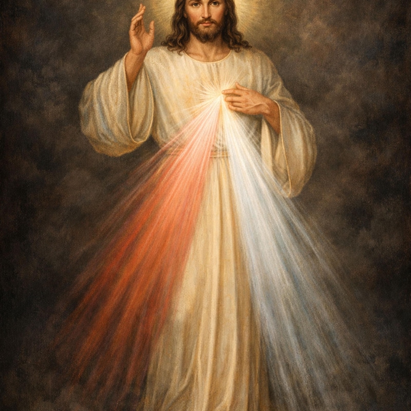 Divine Mercy Sketch - Etsy UK