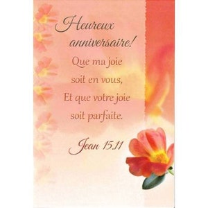Carte double heureux anniversaire avec enveloppe