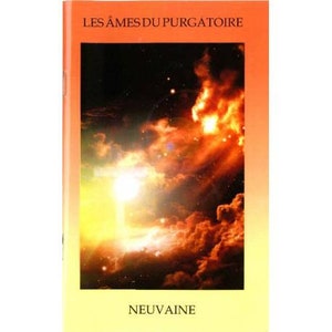 Novena booklet for the Souls of Purgatory for your devotions, prayer booklet to offer, ideal gift for religious holidays.