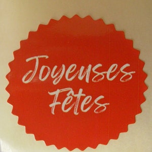 Sticker joyeuses fêtes