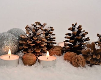 Pomme de pin pour la décoration de vos tables de fête, idéal pour une déco de Noël