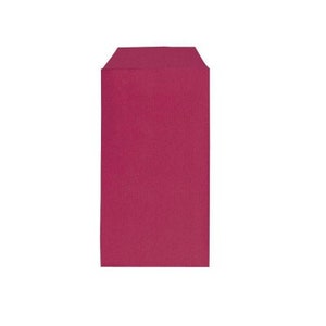 Borsa Kraft, per sacchetti di semi, caramelle o progetti personalizzati. Borsa resistente in carta kraft. Mini custodia, tonalità peonia 7x12 cm.